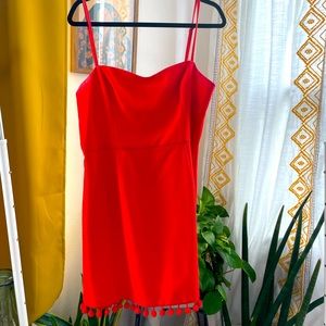French Connection Pom Pom Sleeveless Mini Dress